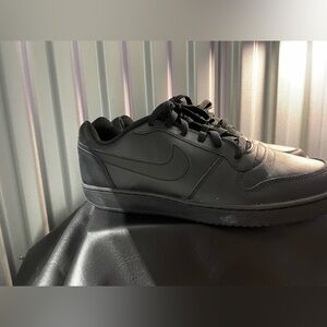 NIKE Ebernon Low Casual Shoes Triple Black Men's Size 11